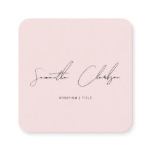 Minimalistische Roze Handgeschreven Script QR Code