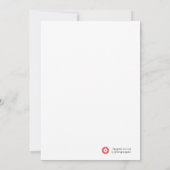 Minimalistische roze kerstboom Kaart (Achterkant)