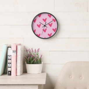 Minimalistische Roze Met De Hand Getekende Harten 