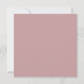 Minimalistische roze moderne bruiloft kaart (Achterkant)