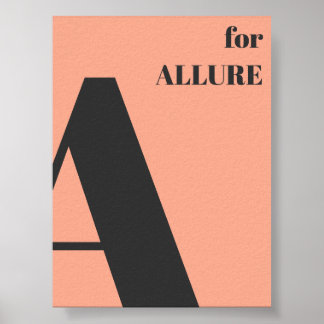 Minimalistische roze pastel letter print typografi