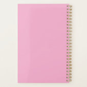 Minimalistische Roze Planner | Elegant modern Noti (Achterkant)