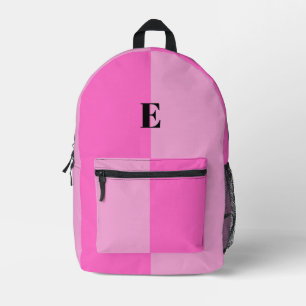 Minimalistische roze rugzak met eigen naam