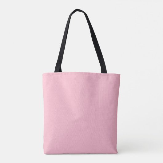 Minimalistische roze vlinder oogglas Canvas tas (Achterkant)