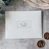 Minimalistische RSVP-Adresetiketten Etiket