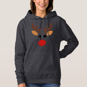 Minimalistische Rudolf het Rendier Hoodie