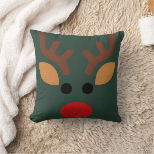 Minimalistische Rudolf het Rendier Kussen