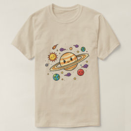 Minimalistische ruimte esthetische sterrenstelsel t-shirt