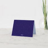 Minimalistische Ruimtevaart Bedankkaart - (Achterkant)