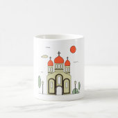 Minimalistische Russisch-Orthodoxe Kerk Koffiemok (Center)