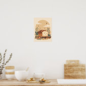 Minimalistische rustieke brood Boho Wall Art Poster (Keuken)