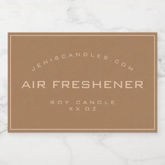 Minimalistische rustieke  eenvoudige stijl kaars e voedselcontainer etiket