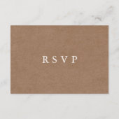 Minimalistische Rustige RSVP-kaart Informatiekaartje (Achterkant)