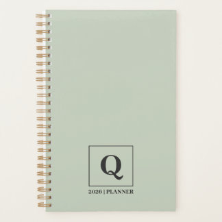 Minimalistische Sage Green 2026 Planner