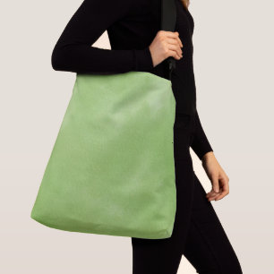 Minimalistische Sage Green Gradient Texture Canvas Crossbody Tas