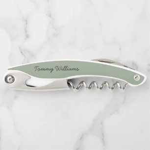 Minimalistische Sage Green Professional Eenvoudig Kurkentrekker