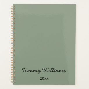 Minimalistische Sage Green Professional Eenvoudig Planner