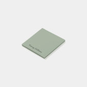 Minimalistische Sage Green Professional Eenvoudig Post-it® Notes (Schuin)