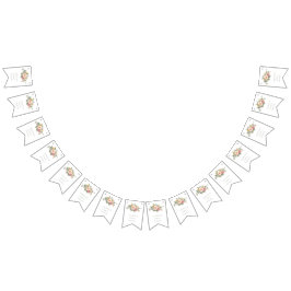 Minimalistische Sage Groene Namen Bruiloft Vlaggetjes