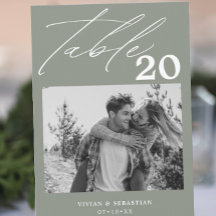 Minimalistische Sage Trouwtafel Aantal Afbeeldinge