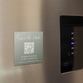 Minimalistische salie | De datum opslaan | QR-code