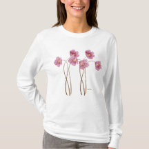 Minimalistische Salie en Blush Watercolor T-shirt