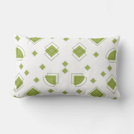 Minimalistische saliegroene geometrische patroon  kussen