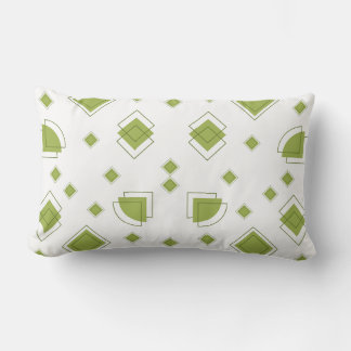 Minimalistische saliegroene geometrische patroon kussen