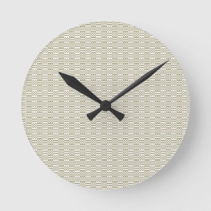 Minimalistische saliegroene geometrische wandklok ronde klok