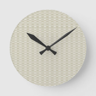 Minimalistische saliegroene geometrische wandklok ronde klok