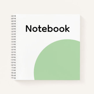 Minimalistische saliegroene notitieboek