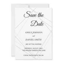 Minimalistische Save the Date Kaart