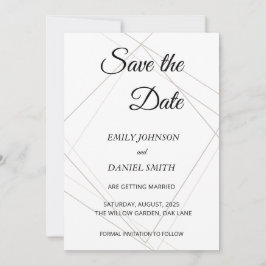 Minimalistische Save the Date Kaart