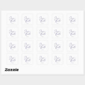 Minimalistische Save the Date-sticker  Vierkante Sticker (Vel)
