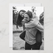 Minimalistische Save the Date Uitnodiging (Achterkant)