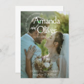 Minimalistische Save the Date Uitnodiging Template (Voorkant / Achterkant)