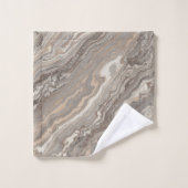 minimalistische Scandinavische graniet bruine grij Bad Handdoek (Wasdoekje)