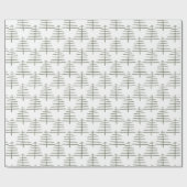 Minimalistische Scandinavische kerstboom Cadeaupapier (Vlak)