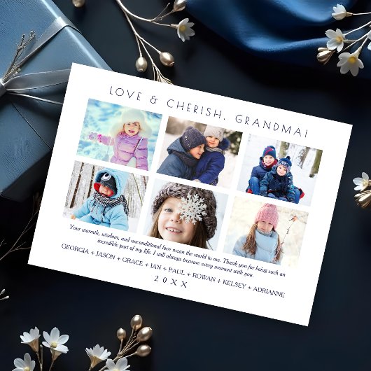 Minimalistische Schattigee 6 Multi Foto's Collage 