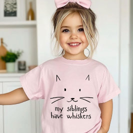 Minimalistische Schattigee Cat Face Outline T-shirt