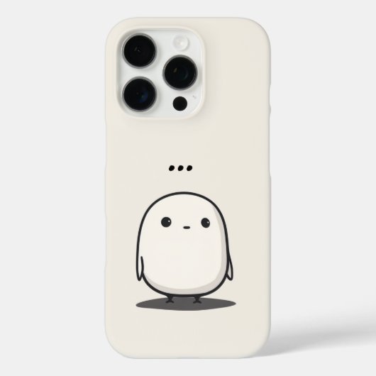 Minimalistische Schattigee Line Art Character Tele Case-Mate iPhone Case (Achterkant)