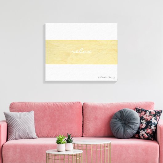 Minimalistische schilderkunst verwijderen canvas afdruk (Insitu (Woonkamer))