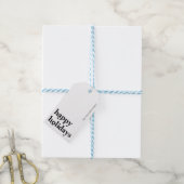 Minimalistische schone eenvoudige kerst cadeaulabel (Met Touw)