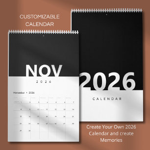 Minimalistische Schoon Moderne Ontwerp Kalender