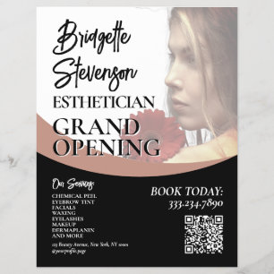 Minimalistische schoonheid model esthetiek salon F Flyer