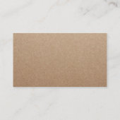 Minimalistische schoonheidssalon & Spa Rustic Kraf Klantenkaartje (Achterkant)