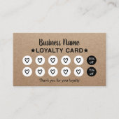 Minimalistische schoonheidssalon & Spa Rustic Kraf Klantenkaartje (Voorkant)