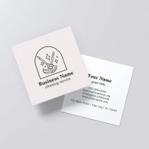 Minimalistische schoonmaak huis diensten Logo roze