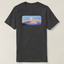 Minimalistische Sci-Fi Woestijn Grafische T-shirt