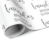 Minimalistische script bruidsfeest cadeaupapier (Rol Hoek)